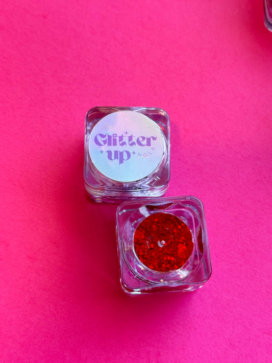 Red Glitter Gel